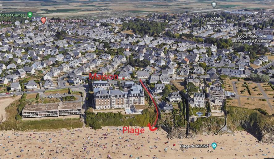 Villa Les Mouettes, Au Bord De La Mer. Saint-Malo Eksteriør billede